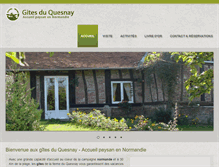 Tablet Screenshot of gites-du-quesnay.com